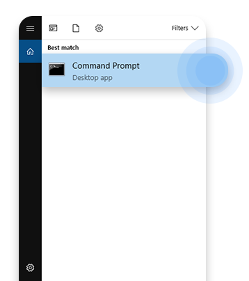 Type 'CMD' to find the Command Prompt